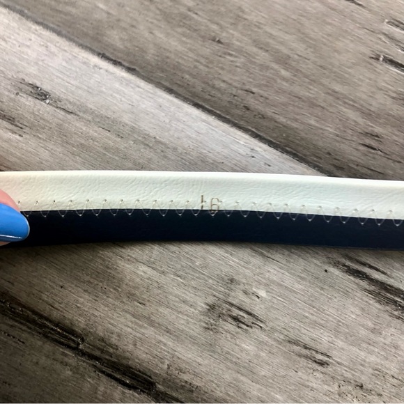 Vintage 70’s Appia Nautical Navy High Rise Pleated Wide Leg Pants w/ Belt - Picture 3 of 10